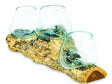 Low Root With Triple Glass Bowl Large