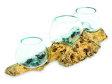 Low Root With Triple Glass Bowl Large