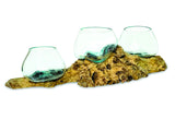 Low Root With Triple Glass Bowl Large