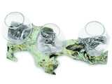 Low Root With Triple Glass Bowl Large