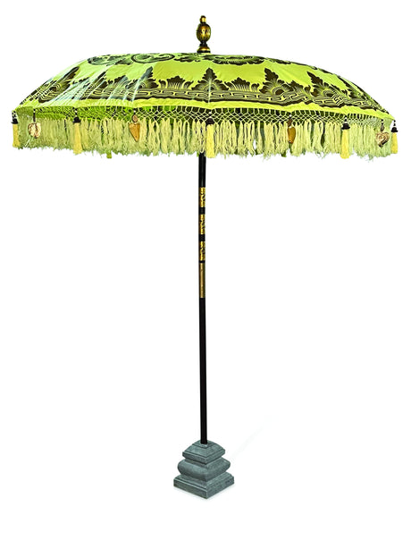 Bali Sun Parasol Lemon Yellow And Gold 2m (With Pole Joint)