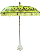 Bali Sun Parasol Lemon Yellow And Gold 2m (With Pole Joint)