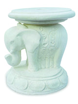 Bali Elephant Parasol Base With Drinks Table