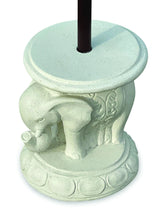 Bali Elephant Parasol Base With Drinks Table