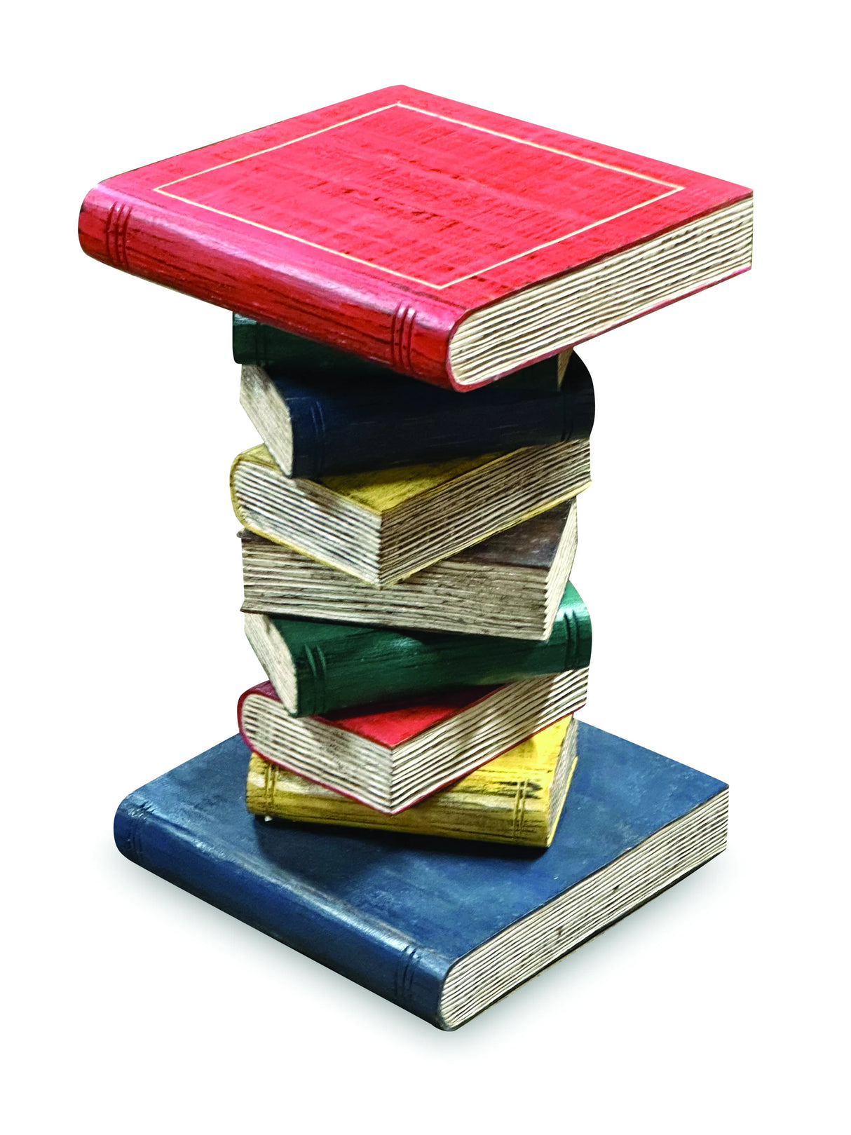 Coloured Bookstack Table Medium