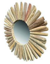Driftwood Round Mirror 80cm