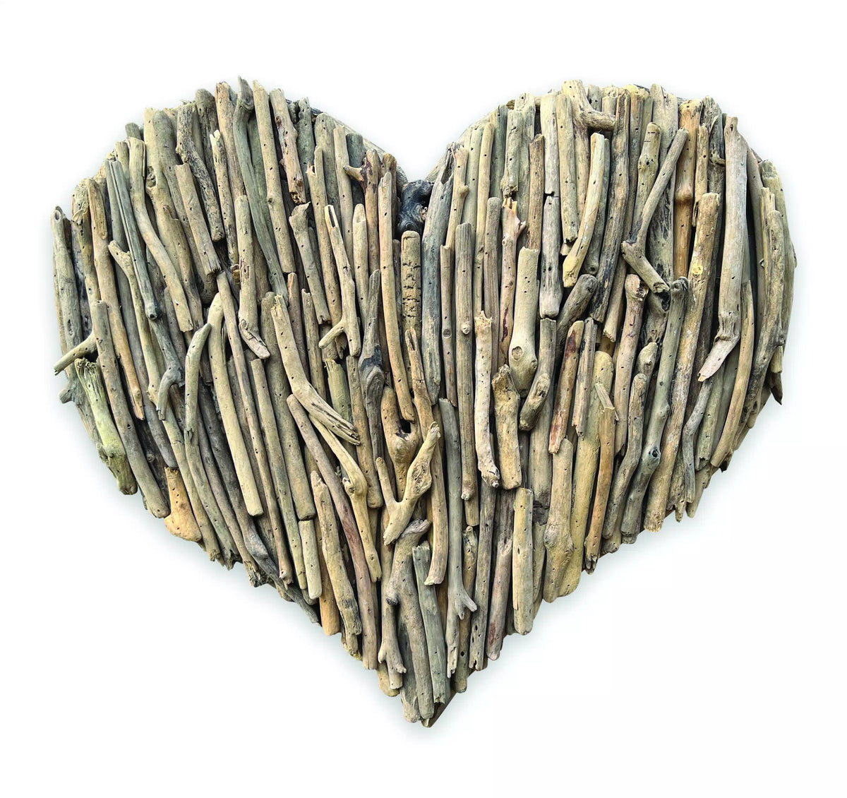 Driftwood Wall Heart 70x70cm