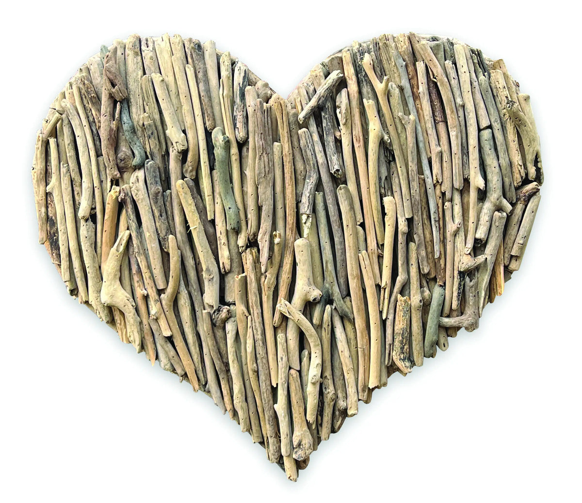 Driftwood Wall Heart 70x70cm