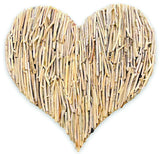 Driftwood Wall Heart 90x90cm