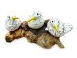 Triple Bool Bird On Root White And Yellow