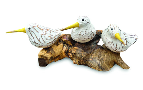 Triple Bool Bird On Root White And Yellow
