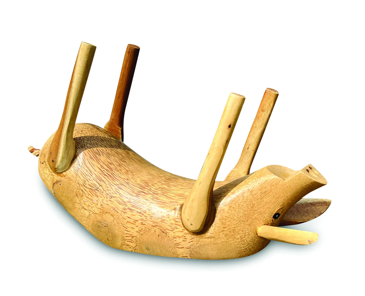 DRUNKEN PIG BOTTLE HOLDER NATURAL COLOUR