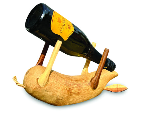 DRUNKEN PIG BOTTLE HOLDER NATURAL COLOUR