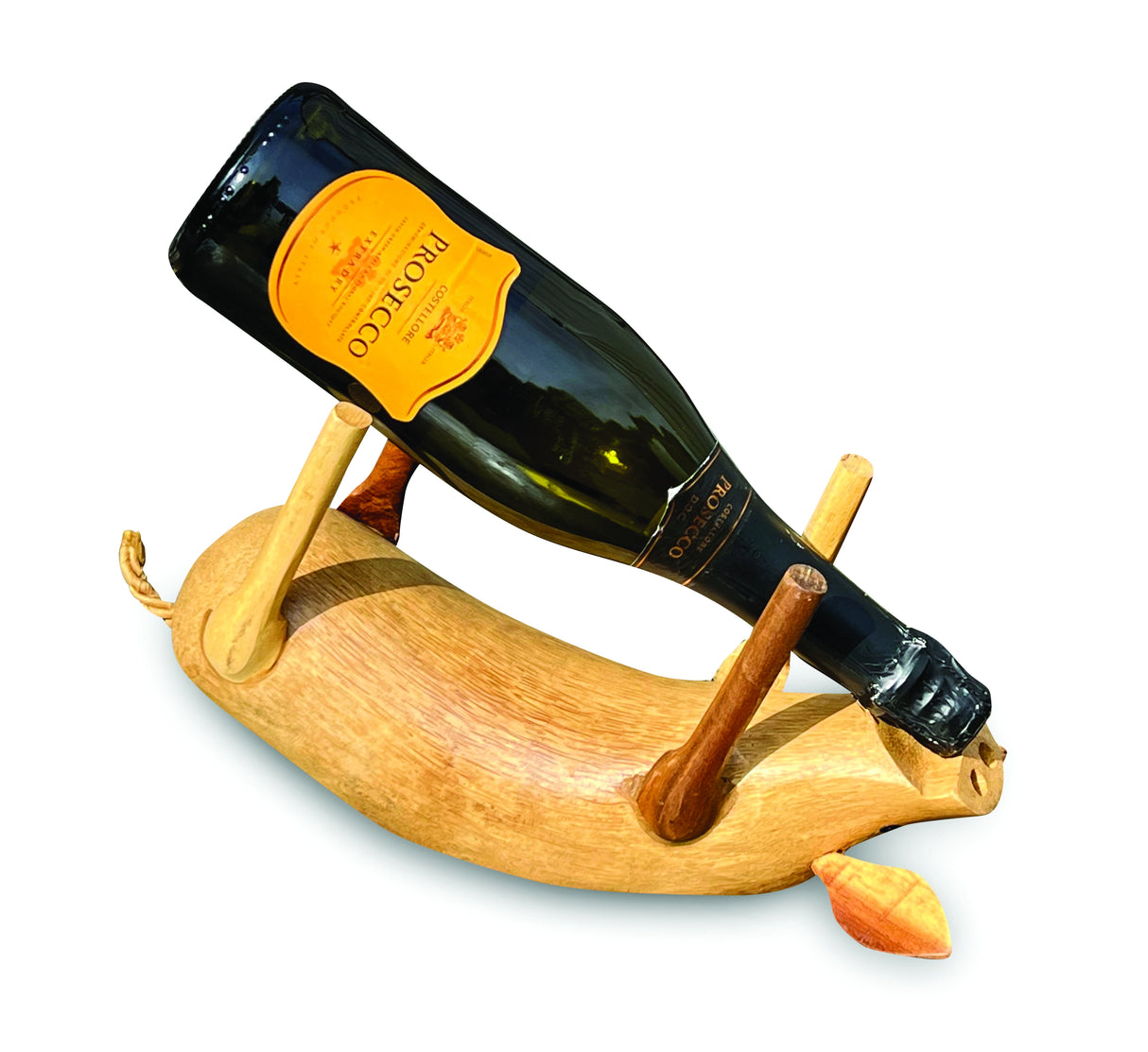 Drunken Pig Bottle Holder Natural Colour