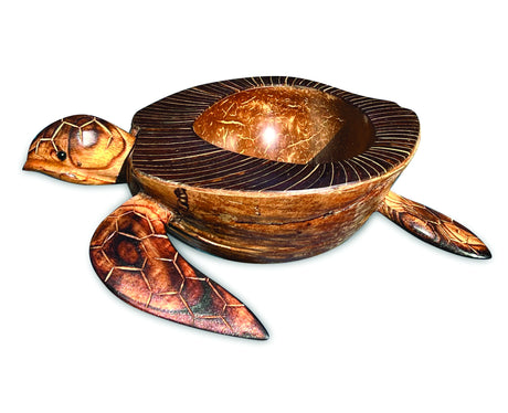 Natural Coconut Shell Turtle Bowl