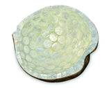 Pearl Inlay Coconut Shell Bowl White