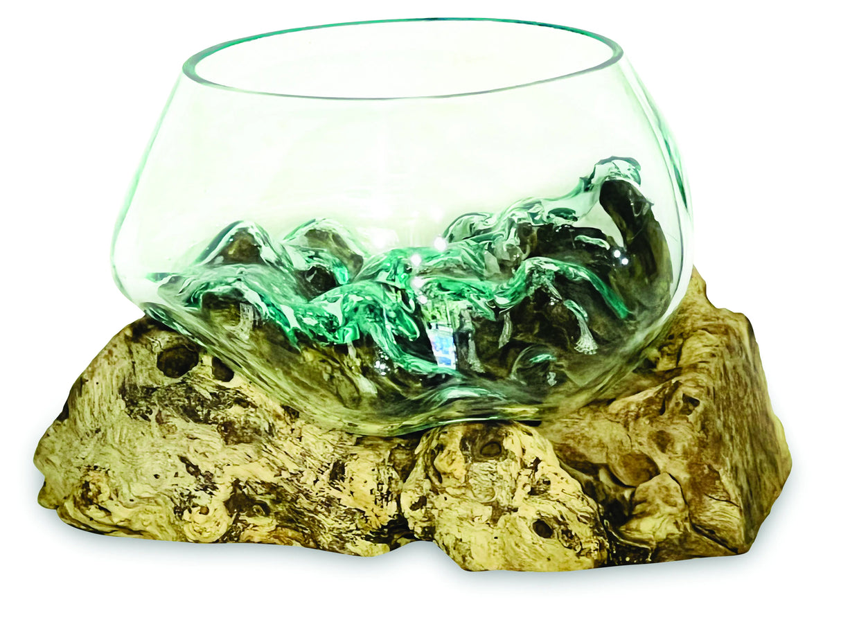 Root With Glass Fruit Bowl Small