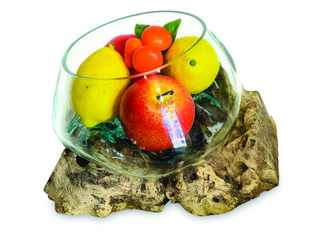 Root With Glass Fruit Bowl Small