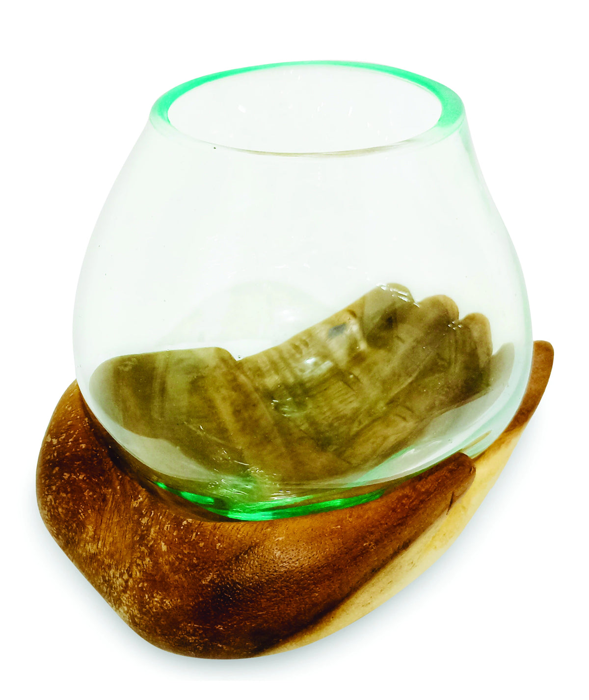 Single Hand Of Hope With Molten Glass Bowl