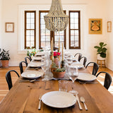 Artisan Beaded Lampshade 50x50x65cm Bali Sand