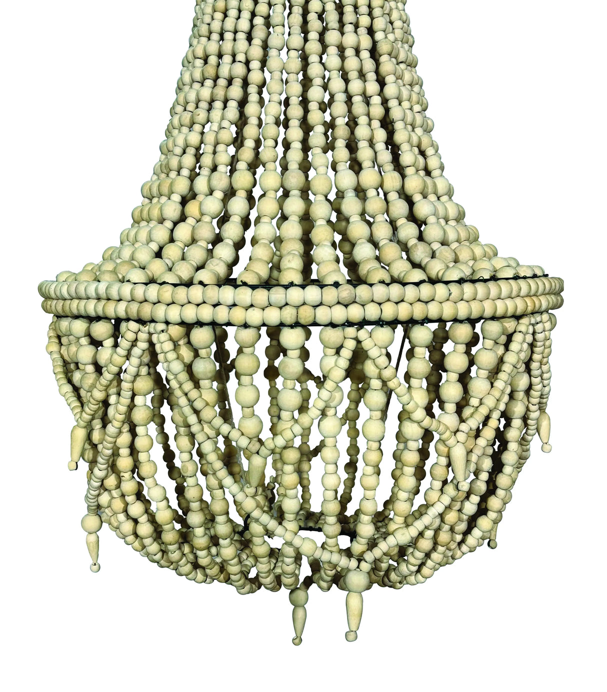 Artisan Beaded Lampshade 50x50x65cm Bali Sand