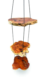 Hanging Tree Root Slices 3 Shelves 100cm