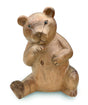Carved Teddy Bear Shy 15cm