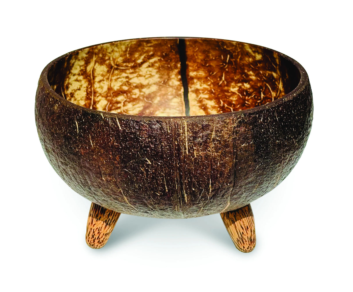 Natural Coconut Bowl With 3 Feet