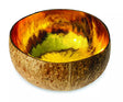 Natural Coconut Bowl Painted Gold
