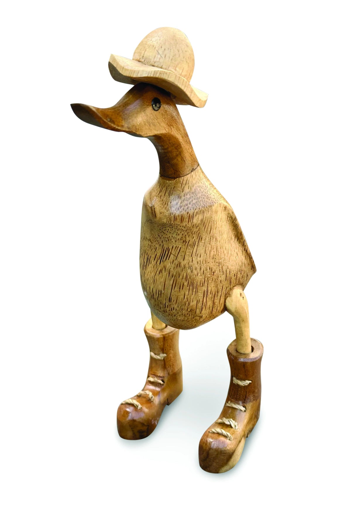Natural Duck With Frilly Hat And Boots 25cm