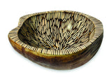 Burst Inlay Coconut Shell Bowl Brown
