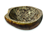 Burst Inlay Coconut Shell Bowl Brown