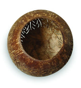 COCONUT SHELL SPHERE  PHOENIX STYLE INTRICATE CARVING