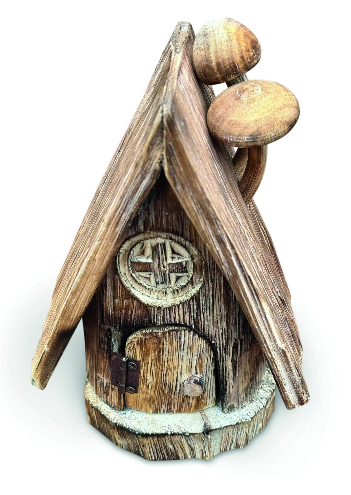 ENCHANTED FAIRY MUSHROOM LOG CABIN
