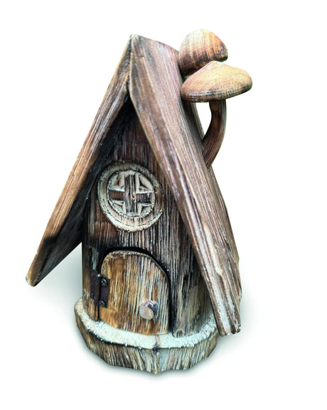 ENCHANTED FAIRY MUSHROOM LOG CABIN