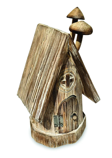ENCHANTED FAIRY MUSHROOM LOG CABIN