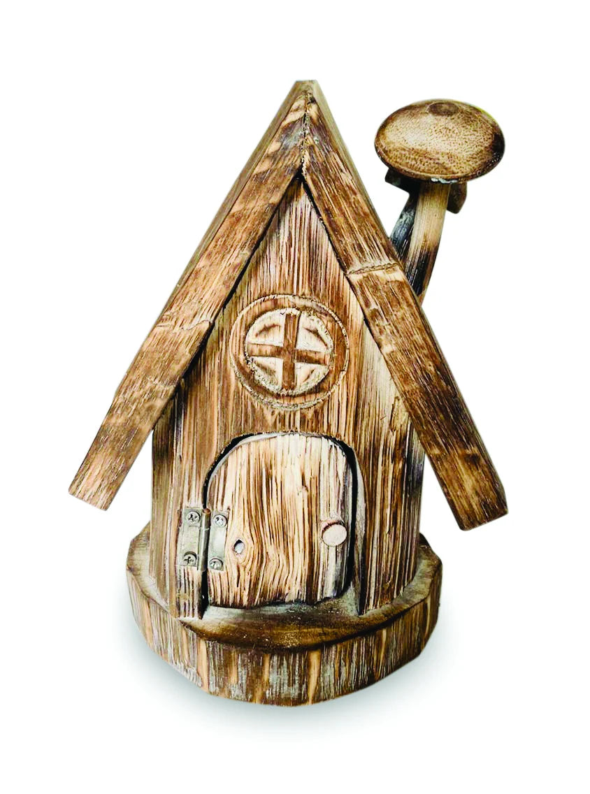ENCHANTED FAIRY MUSHROOM LOG CABIN