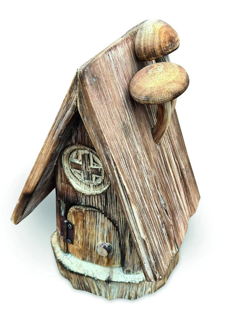 ENCHANTED FAIRY MUSHROOM LOG CABIN