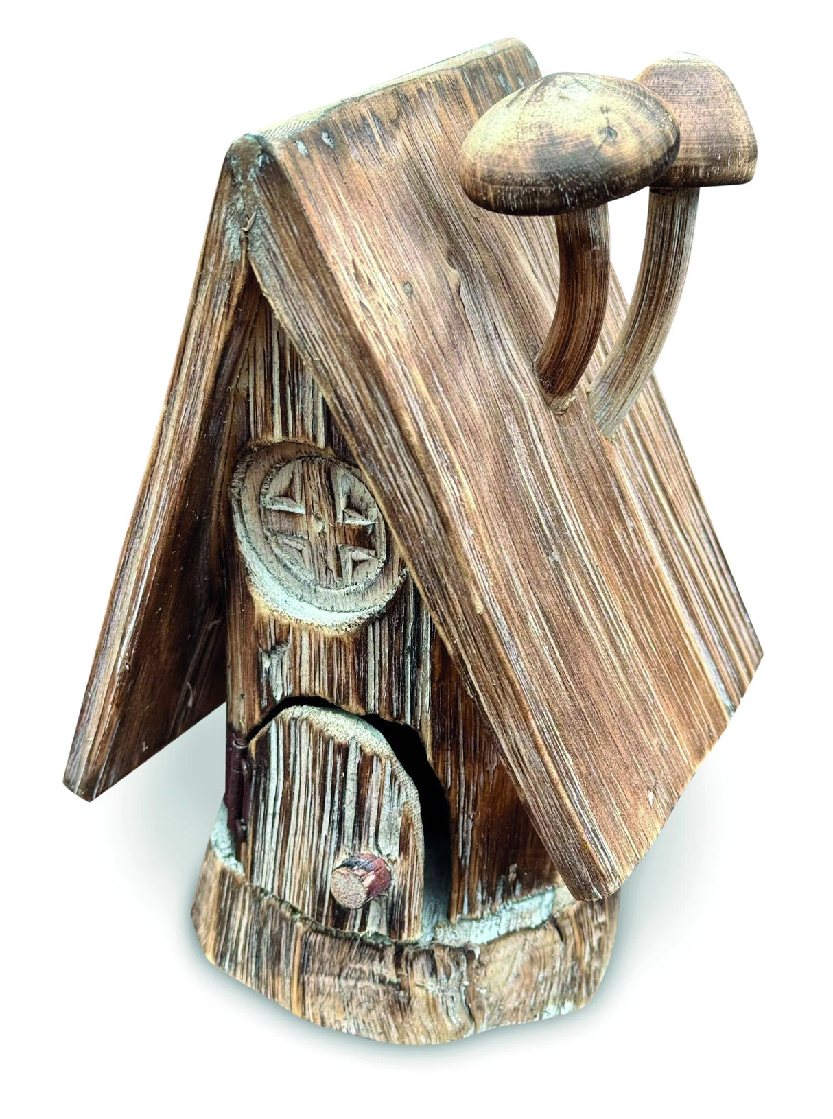 Enchanted Fairy Mushroom Log Cabin