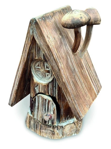 ENCHANTED FAIRY MUSHROOM LOG CABIN