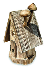 ENCHANTED FAIRY MUSHROOM LOG CABIN