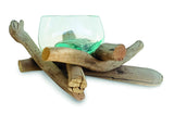 Driftwood With Molten Glass Fruit Bowl 12cm