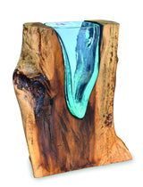 Rectangle Molten Lava Glass Vase 30cm