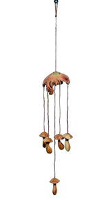 Wild Mushroom Sculpture Silent Wind Chime