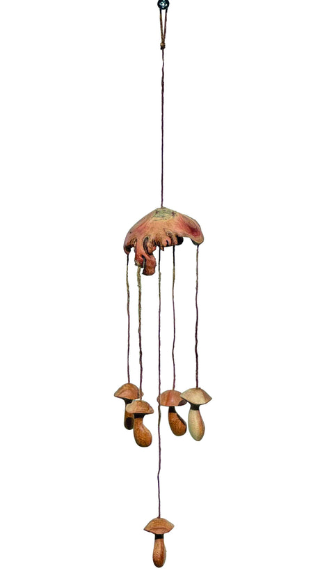 Wild Mushroom Sculpture Silent Wind Chime