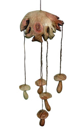 Wild Mushroom Sculpture Silent Wind Chime