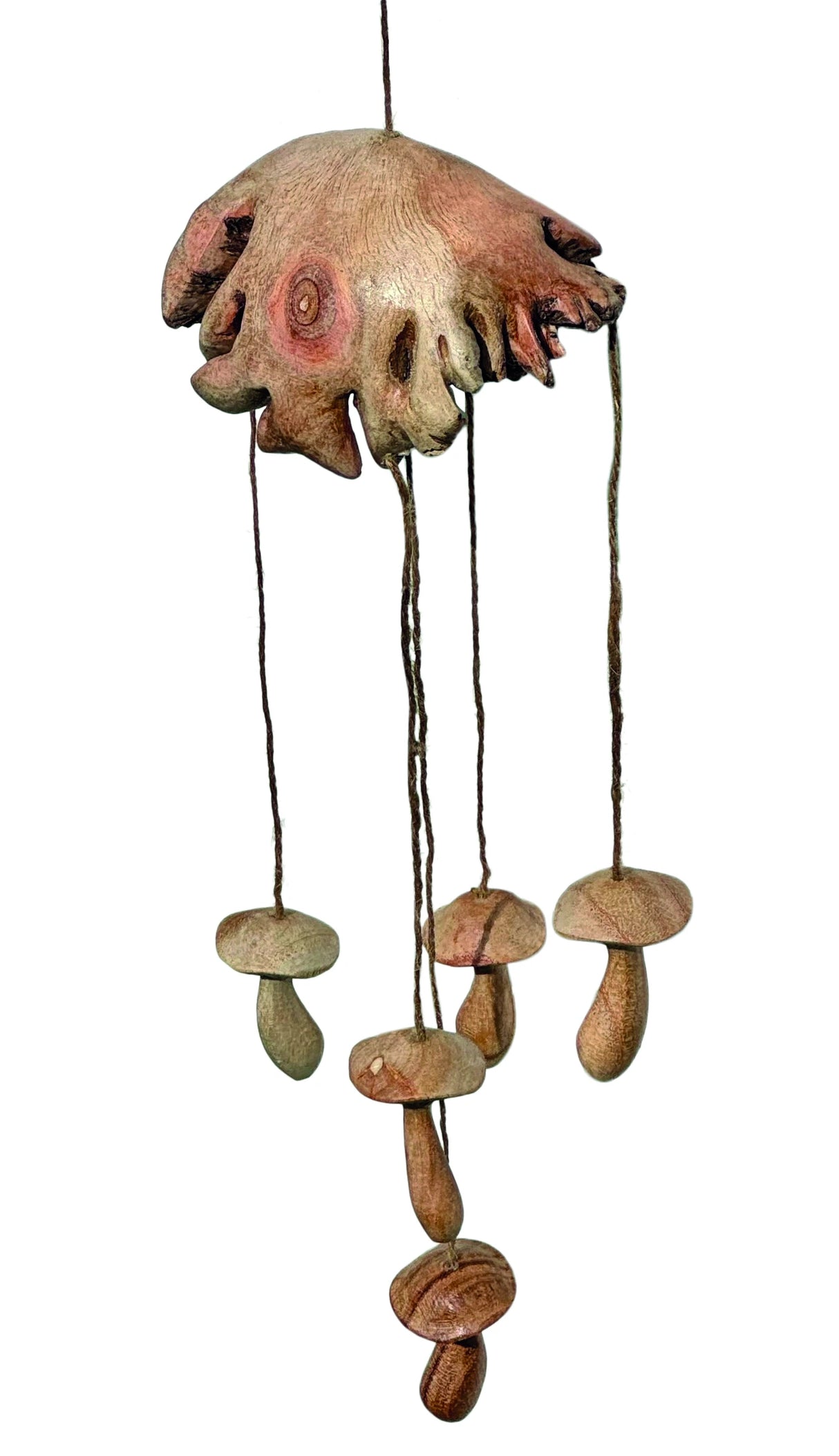 Wild Mushroom Sculpture Silent Wind Chime