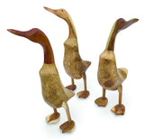 SMOOTH DUCK NATURAL 45cm LARGE, SET OF 3