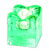 ICE CUBE TEA LIGHT HOLDER 8x8cm