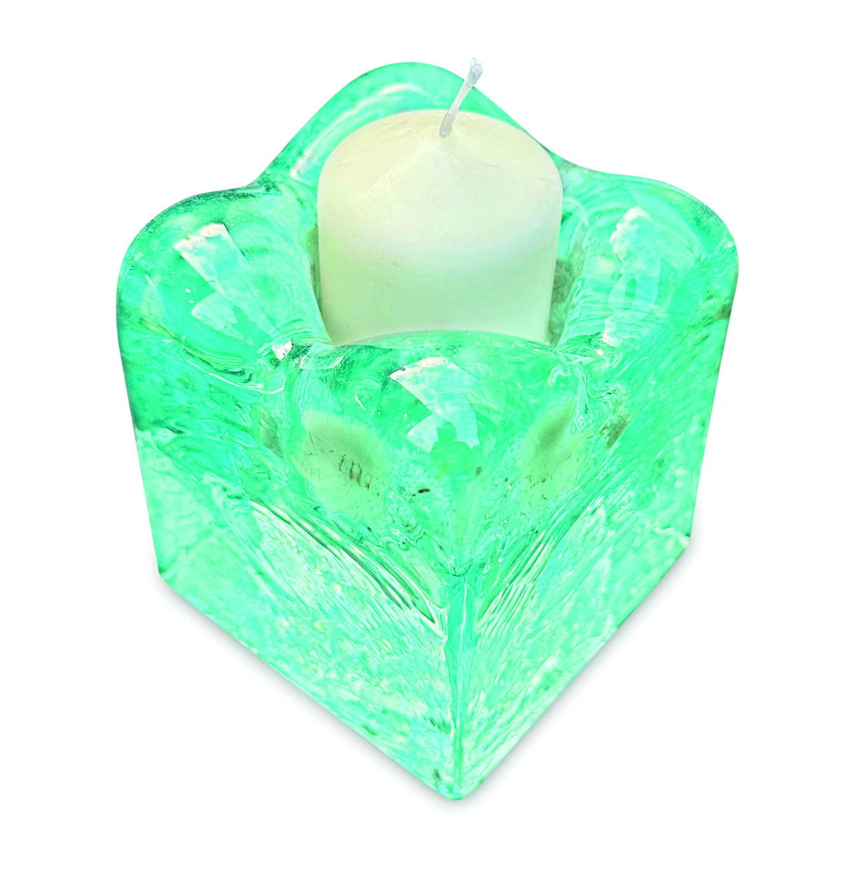ICE CUBE TEA LIGHT HOLDER 8x8cm